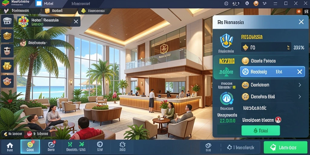 Tangkapan layar menunjukkan fitur upgrade karakter yang menarik.