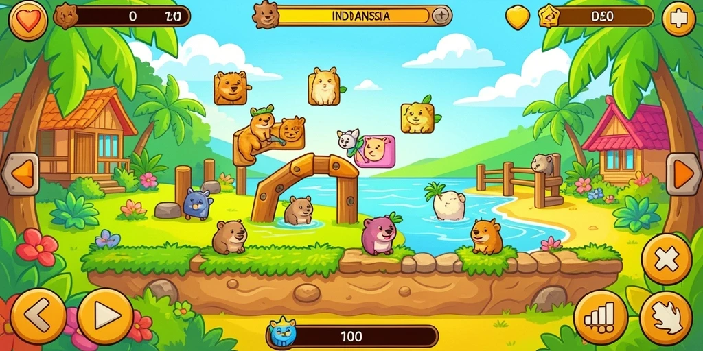 Screenshot memperlihatkan grafis yang memukau dari dunia game RR666.